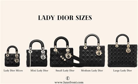 lady dior large measurement|Lady Dior 2022 price.